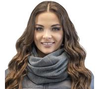 Vivisence Bufanda Redonda Elegante Para Damas Hecha De Hilo Cálido Y Suave Bufanda Tubo Ideal Para Días Fríos De Invierno Disponible En Varias Opciones De Colores, Grafito,Talla Única