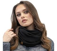Vivisence Bufanda Redonda Elegante Para Damas Hecha De Hilo Cálido Y Suave Bufanda Tubo Ideal Para Días Fríos De Invierno Disponible En Varias Opciones De Colores, Negro,Talla Única