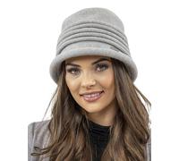 Vivisence Gorro De Invierno con Lana para Mujeres 7045, Gris Claro,Talla Única