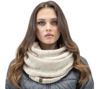 Vivisence Inviernales De Las Mujeres Bufanda Redonda Elegante Con Corte Clásico Hecha De Hilo Cálido Para Damas Ideal Para Los Días Fríos De Invierno Perfecta Para Cada, Beige Claro,Talla Única