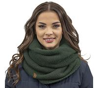 Vivisence Inviernales De Las Mujeres Bufanda Redonda Elegante Con Corte Clásico Hecha De Hilo Cálido Para Damas Ideal Para Los Días Fríos De Invierno Perfecta Para Cada Ocasión, Verde,Talla Única