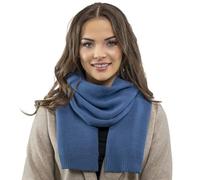 Vivisence Invierno Bufanda Para Mujeres Clásica Y De Moda Hecha De Hilo De Lana Para Estilo Elegante Perfecta Para Proteger Del Frío En Los Días De Invierno, Azul,Talla Única
