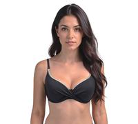 Vivisence Sujetador De Bikini Push-Up con Aro Ideal para El Verano 3222, Negro-Dorado,105C