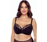 Vivisence Sujetador Semi-Acolchado con Bordado para Mujeres 1020, Negro,105D