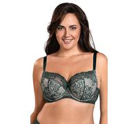 Vivisence Sujetador Semi-Acolchado con Motivo Floral para Mujeres 1045, Verde,115D