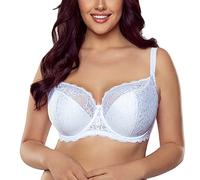 Vivisence Sujetador Semi-Acolchado del Encaje con Aros 1064, Blanco,100G