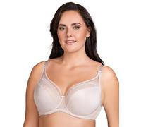 Vivisence Sujetador Suave con Encaje Floral Diseño Elegante Y Cómodo con Aros para Un Soporte Detalles Sofisticados En Oro Rosa Ideal para El Uso Diario, Beige,100F