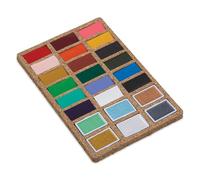 Viviva VV276068 - Juego de acuarelas (24 colores vivos, resistentes a la luz y a la luz, en tazones sobre paletas de corcho, para exteriores y viajes, 24 colores)