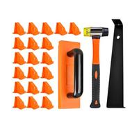 VIVIWI Instalación de suelos de madera laminada con espaciadores, juego de herramientas de montaje de suelo de madera dura, barra de tracción y mazos