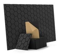 VIVIWI Paneles acústicos adhesivos para pared, diseño de panales, reducción de ruido para cine en casa silencioso