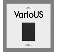 VIVIZ VarioUS 3rd Mini Album Photobook CLAZZY Version CD+60p PhotoBook+1ea Lyrics Newspaper+1p Staff Only Card+1p Folding PhotoCard+3p PhotoCard+1ea 3Cut Film Photo+1ea Sticker+Tracking Sealed