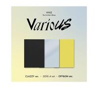 VIVIZ VarioUS 3rd Mini Album Photobook Random Version 1p Poster+60p PhotoBook+1ea Lyrics Newspaper+1p Staff Only Card+1p Folding PhotoCard+3p PhotoCard+1ea 3Cut Film Photo+1ea Sticker+Tracking Sealed