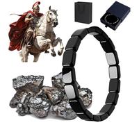 VIVIZEN Pulsera de Hematita para Hombre, Nueva Pulsera Hemys para Hombre - Manera Natural de Recuperar Tu Esencia Masculina, Hematita Legendaria para Hombre - Inspirada en Generales Romanos y