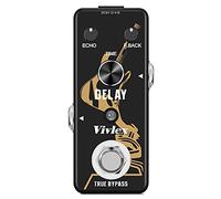 Vivlex LEF-314 Delay Guitar Effects Pedal Mini Analog Vintage Echo Stompbox for Electric Guitar and Bass True Bypass