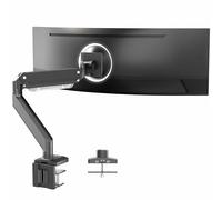 Vivo Brazo de Monitor de Aluminio Resistente Puertos USB 3.0, se Adapta a monitores ultraanchos de hasta 49 Pulgadas y 33 Libras, Soporte de Montaje de Escritorio único, Altura