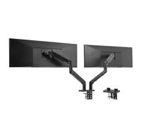 VIVO Brazo de tensión de monitor doble ultra ancho resistente para pantallas de 45 pulgadas de hasta 44 libras por brazo, soporte de escritorio premium para 2 pantallas ultraanchas, negro, STAND-V200V