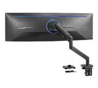 Vivo Brazo de tensión Ultra Ancho de Aluminio Resistente para Pantallas de hasta 49 Pulgadas, soporta 44 Libras, Soporte de Escritorio Premium diseñado para Samsung Odyssey G9 y más, Negro