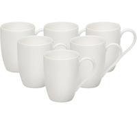 Villeroy & Boch - Taza de café vivo Basic White - Set 6 piezas 300 ml Porcelana Premium Blanco