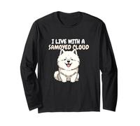 Vivo con Una Nube Samoyedo Dueño De Samoyedo Amante De Perros Manga Larga