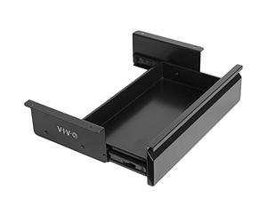 VIVO DESK-AC03A-B - Cajón deslizante extraíble para debajo del escritorio de 40 cm sin carcasa para escritorio de oficina, organizador de almacenamiento para estación de trabajo, color negro,