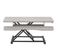 VIVO DESK-V036KG - Convertidor de escritorio elevador de altura ajustable, monitor dual para laptop, bandeja ancha