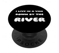 Vivo en una Furgoneta por el río | Cita Graciosa PopSockets PopGrip Adhesivo