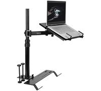 Vivo MOUNT-CAR01 - Soporte Individual para Laptop, extensión Totalmente Ajustable, Soporte para computadora portátil para Camiones, Furgonetas y SUV, articulación y Ajuste de Altura, Color Negro