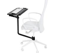 VIVO Mount-KB08C - Bandeja para teclado y mouse montada en silla de oficina, inclinación ergonómica, rotación de 360 grados, color negro, MOUNT-KB08C