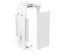 VIVO Mount-PC01W - Soporte Ajustable Debajo del Escritorio y Pared para PC de 3.5 a 7.8 Pulgadas de Ancho, Soporte de CPU con Giro y Bloqueo Seguro, Blanco, MOUNT-PC01W