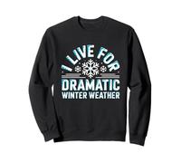Vivo para un Amante dramático de la tormenta de Nieve del Clima Invernal Sudadera