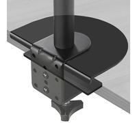 VIVO Placa de montaje de soporte de refuerzo de acero para mesas finas, de vidrio y otras frágiles, abrazadera compatible con la mayoría de instalaciones de soporte de monitor con abrazadera en C,