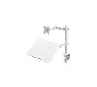 VIVO - Soporte de escritorio ajustable para monitor individual de 13 a 32 pulgadas y computadora port til, con opci n de ojal, compatible con com