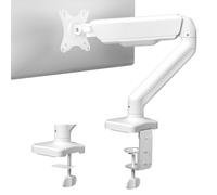 VIVO Soporte de escritorio con brazo mecnico de contrapeso ajustable en altura para monitor individual de 17 a 32 pulgadas Soporte VESA universa