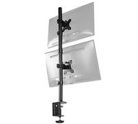 Vivo Dual LCD Monitor Desk Mount Stand Heavy Duty Stacked, Holds Vertical 2 Screens up to 32" (STAND-V002T)