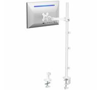 Vivo Soporte de Escritorio Extra Alto para Monitor Individual, Soporte VESA de Poste de 1 m para Pantallas de 13” a 32” y Pantallas Ultra Anchas de hasta 38”, soporta 10 kg, Blanco, STAND-V011W