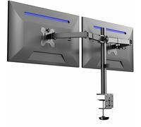 VIVO Soporte de escritorio de doble monitor, soporte totalmente ajustable, se adapta a 2 pantallas LED LCD de hasta 32 pulgadas, negro, STAND-V032