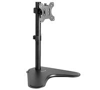 VIVO Soporte de Escritorio para Monitor Individual de 13 a 32 Pulgadas, Base de Montaje de Acero VESA Independiente, Altura Ajustable, inclinación, Giratorio, rotación, Negro STAND-V001H