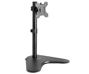 VIVO Soporte de Escritorio para Monitor Individual de 13 a 32 Pulgadas, Base de Montaje de Acero VESA Independiente, Altura Ajustable, inclinación, Giratorio, rotación, Negro STAND-V001H