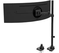 VIVO Soporte de escritorio para monitor ultra ancho extra alto para pantallas ultraanchas de hasta 49 pulgadas, soporte ajustable con abrazadera soporta 44 libras, VESA de hasta 100 x 100 mm, negro,