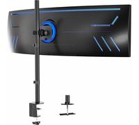 Vivo Soporte de Escritorio para Monitor Ultra Ancho para Pantallas ultraanchas de hasta 49 Pulgadas, Soporte Ajustable Extra Alto y Resistente Que soporta 44 Libras, Negro, STAND-V100R