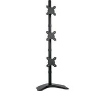 VIVO Soporte de Escritorio Triple Vertical para Monitor LCD de Altura Ajustable para 3 Pantallas de hasta 27 Pulgadas STAND-V003D