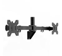 VIVO Soporte de Pared para Monitor LED LCD Dual de 21 a 32 Pulgadas, Brazos telescópicos Resistentes, configuración de Pared empotrada, se Adapta a 2 Pantallas, Negro, MOUNT-TS32B