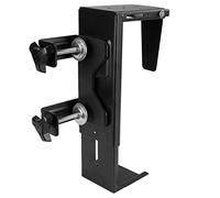 VIVO Soporte de PC con abrazadera ajustable para patas de escritorio, soporte para PC debajo del escritorio, soporte de CPU con instalación sin herramientas, negro, MOUNT-PC01C