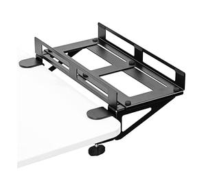 VIVO Soporte extensor de escritorio para PC con opción de montaje en pared, soporte estándar y grande para computadora de juegos, ajustable con bloqueo seguro, negro, MOUNT-PC07G