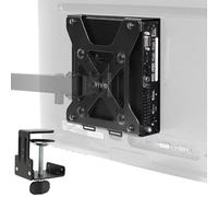 VIVO Soporte VESA detrás del Monitor diseñado para DELL OptiPlex Micro CPU, Soporte de computadora con Brazo para Monitor, Parte Trasera Oculta de la Pantalla con opción de Abrazadera de Escritorio,