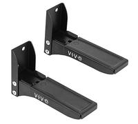 VIVO Soportes universales de acero para barra de sonido dual en L, soportes de brazo de altavoz extensibles ajustables, negro, Mount-SPSB4