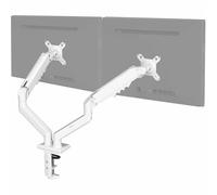 Vivo STAND-V102OW Soporte de Escritorio articulado con Brazo de Resorte neumático Doble de 17 a 27 Pulgadas, se Adapta a 2 Pantallas de Monitor con VESA máximo 100 x 100, Blanco, STAND-V102OW