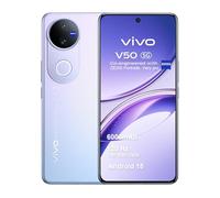 VIVO V50 5G Smartphone 12GB RAM 512GB ROM, 120Hz 6.77" AMOLED, 6000mAh Batería, Cámara Profesional ZEISS 50+50 MP, Snapdragon 7 Gen 3, IP69, Dual Sim, NFC, Android 15, Morado