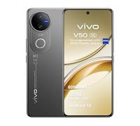 VIVO V50 5G Smartphone 12GB RAM 512GB ROM, 120Hz 6.77" AMOLED, 6000mAh Batería, Cámara Profesional ZEISS 50+50 MP, Snapdragon 7 Gen 3, IP69, Dual Sim, NFC, Android 15, Negro