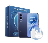 vivo V70 FE 5G Smartphone 8+512GB,7000mAh Battery Telefono Movil,Dimensity 7360-Turbo Movil,Android 16,Cámara 200MP OIS con IA,Pantalla 6.83" AMOLED 120Hz,IP68+IP69,Buds Air 3 y Cargador 90W,Azul